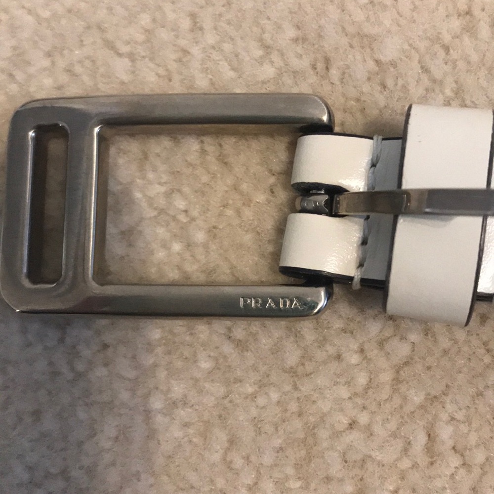PRADA white belt